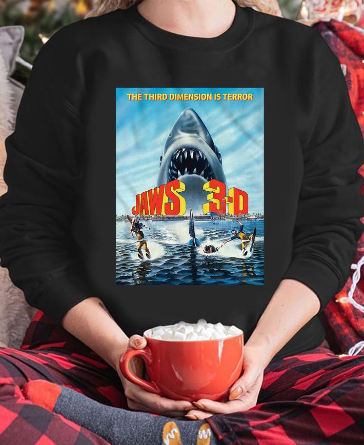 Movie Poster Jaws 3-d t-shirt sweatshirt