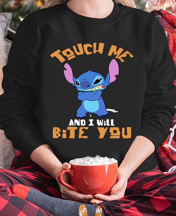 Stitch Touch Me And I Will Bite You 2 t-shirt sweatshirt