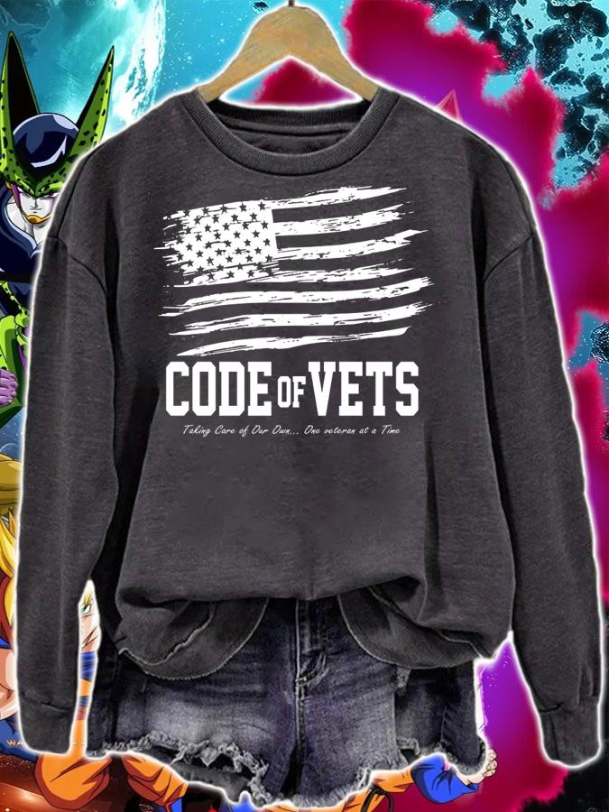 Code Of Vets Taking Care Of Our Own One Veteran At A Time t-shirt sweatshirt