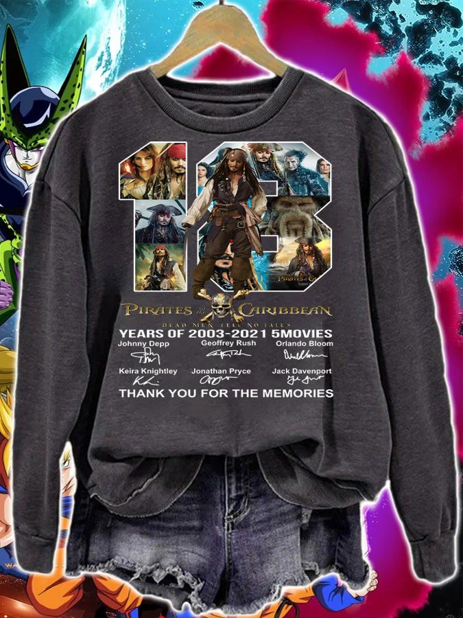 Pirates Of The Caribbean Sparrow 18th Anniversary t-shirt sweatshirt