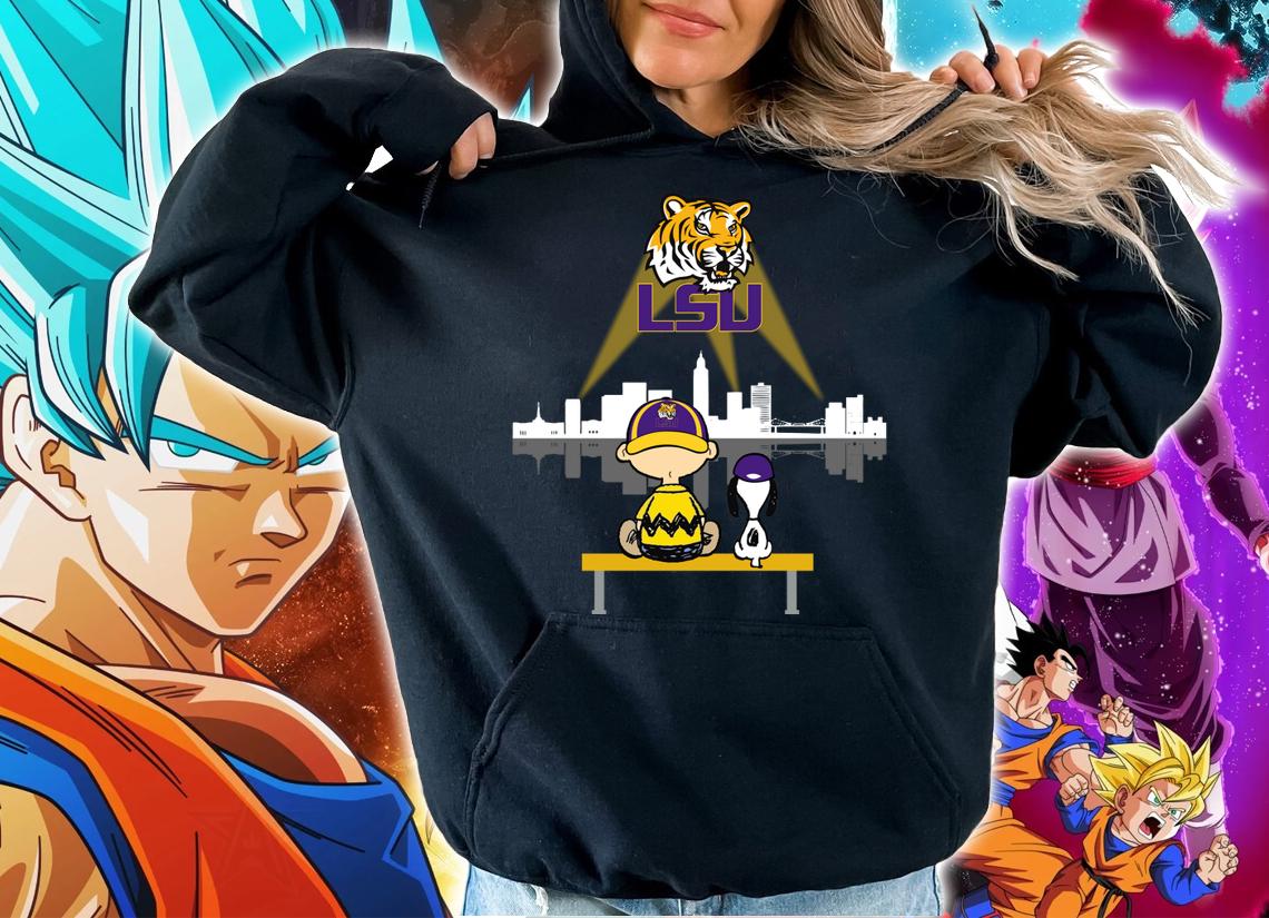 LSU Tigers Logo Snoopy and Charlie Brown t-shirt hoodie