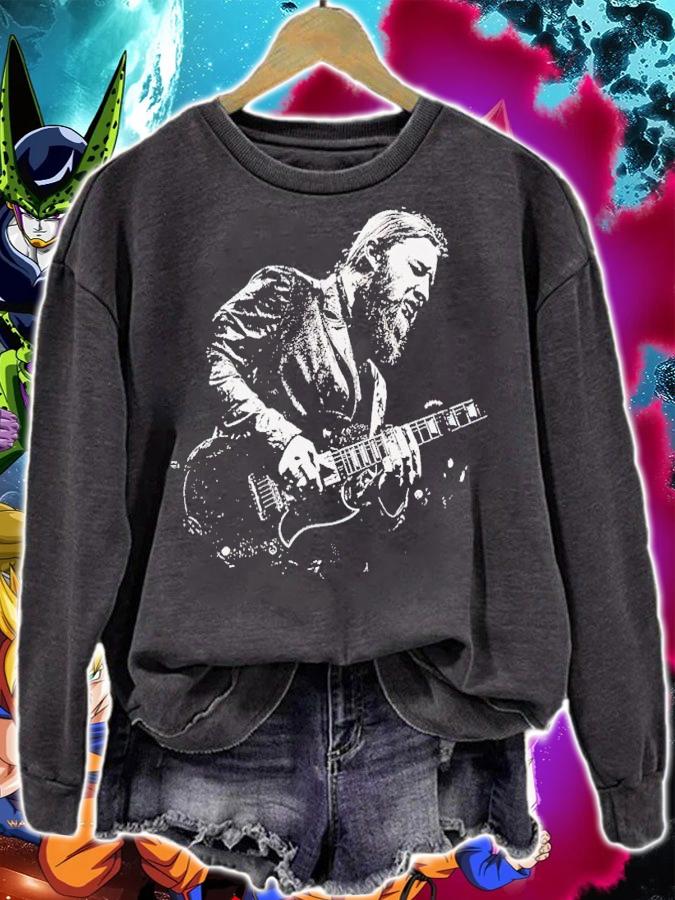 Derek Trucks playing guitar t-shirt sweatshirt