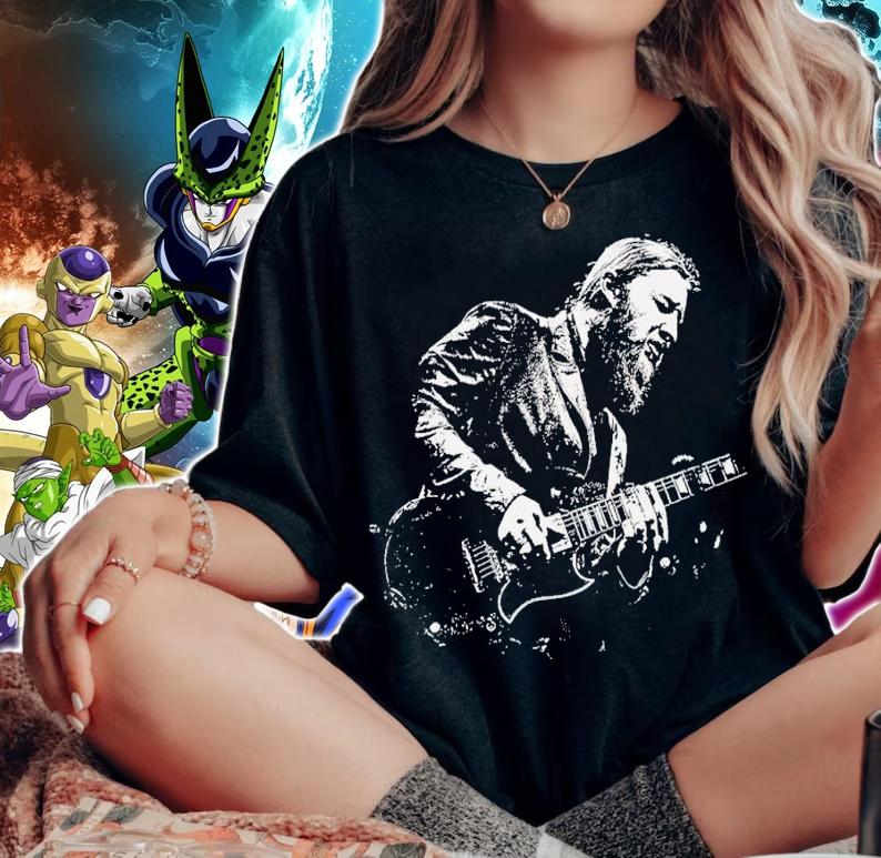 Derek Trucks playing guitar t-shirt woman shirt