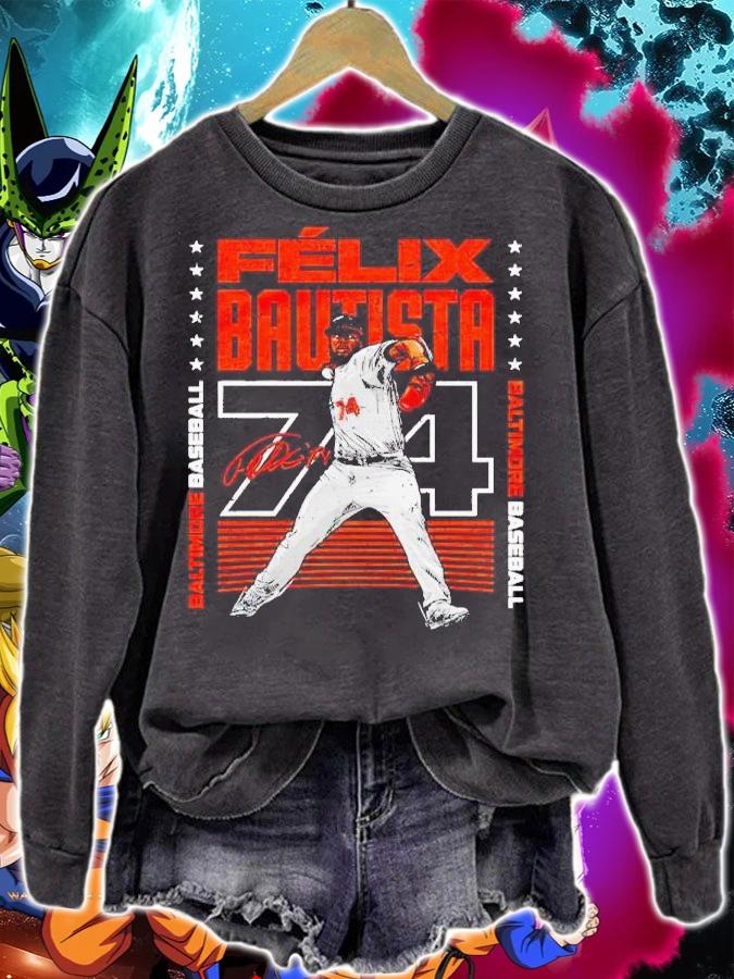 Felix Bautista Baltimore Orioles player name signature t-shirt sweatshirt