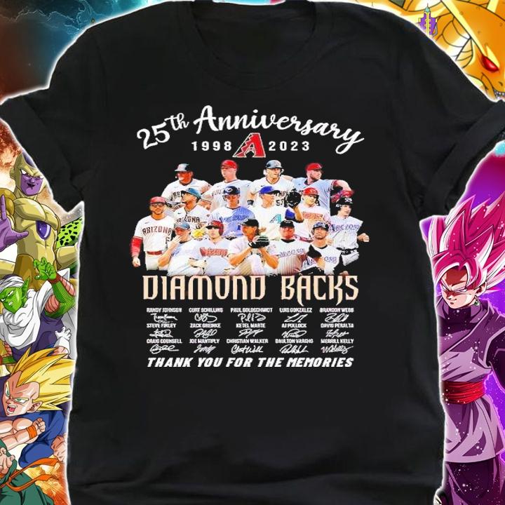 25th anniversary 1998 2023 Diamond Backs thank you for the memories shirt t-shirt shirt