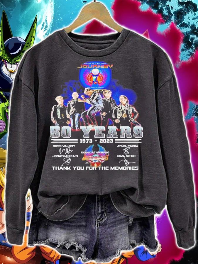 Freedom Tour 2023 Journey 50 years 1973 2023 thank you for the memories shirt t-shirt sweatshirt