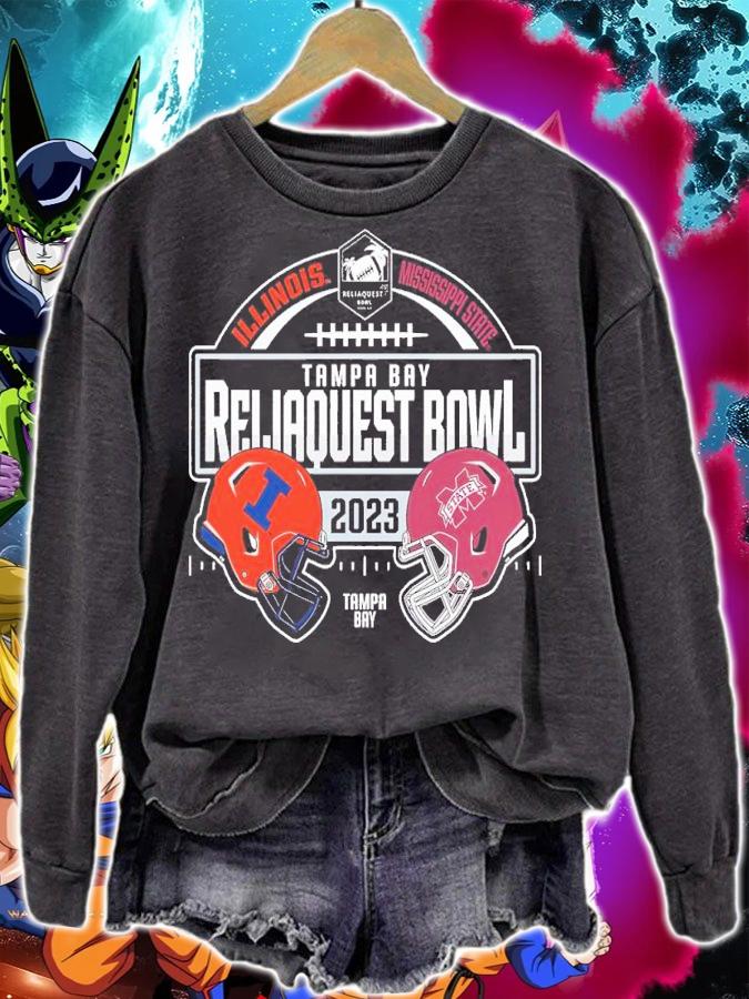 Illinois Fighting Illini vs. Mississippi State Bulldogs 2023 ReliaQuest Bowl Matchup shirt t-shirt sweatshirt