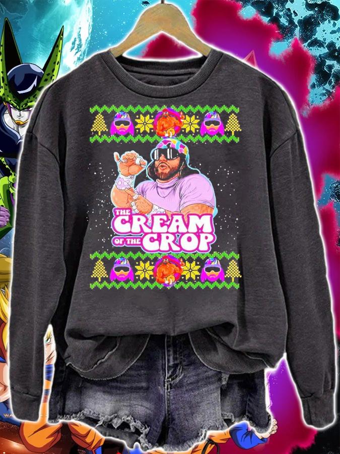 Macho The Cream of The Crop Wrestling Ugly Christmas shirt t-shirt sweatshirt