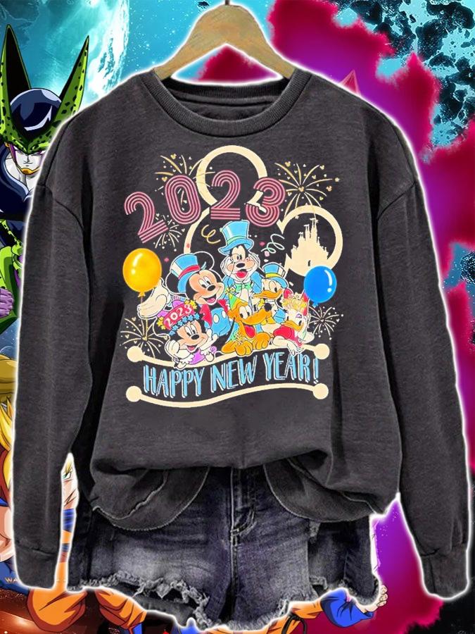 Mickey And Friends Disney Happy New Year 2023 Shirt t-shirt sweatshirt