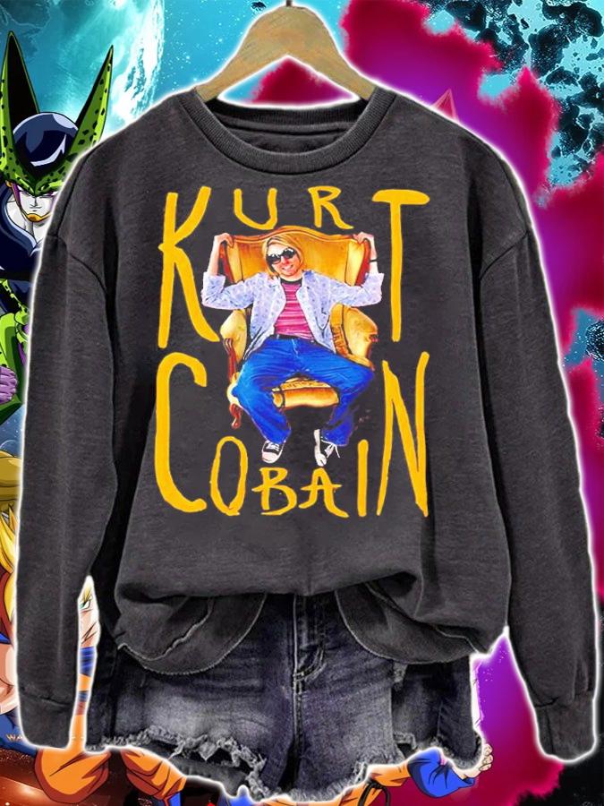 Nirvana Kurt Cobain Sitting Chair shirt t-shirt sweatshirt