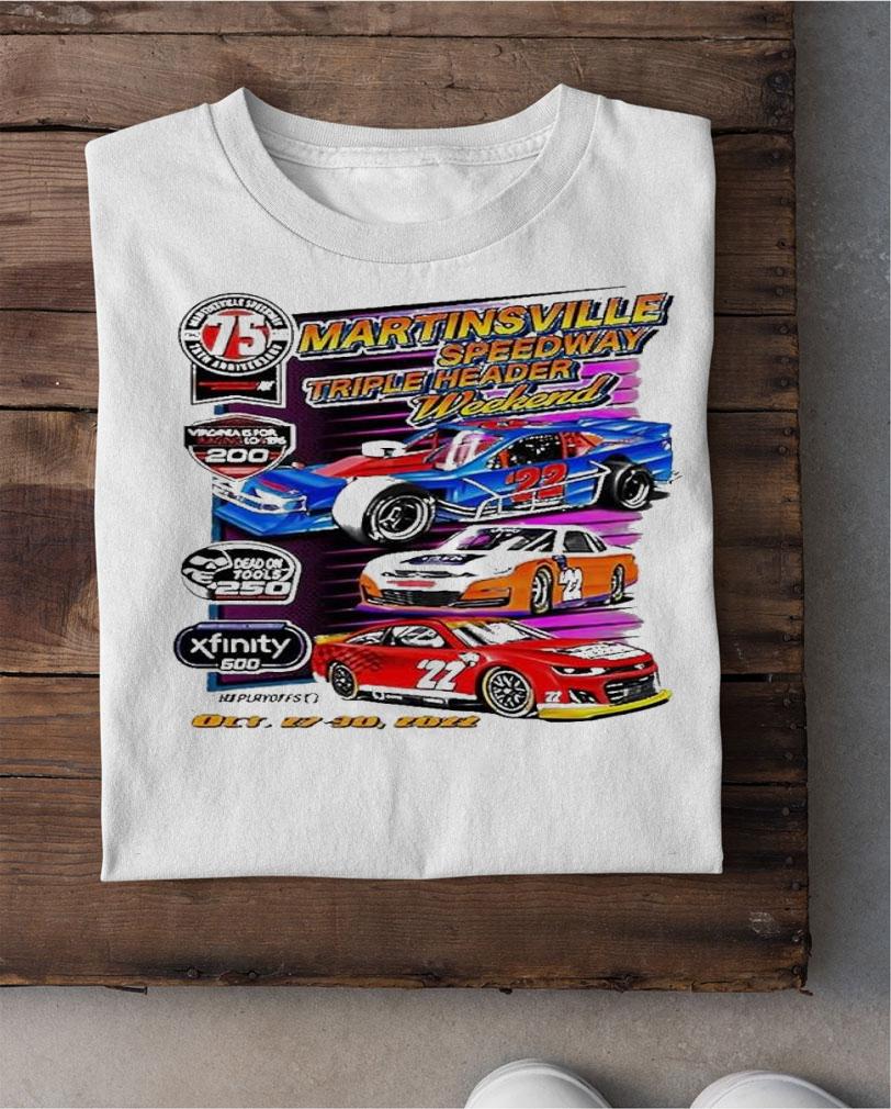 2022 Martinsville 75th Anniversary Triple shirt t-shirt