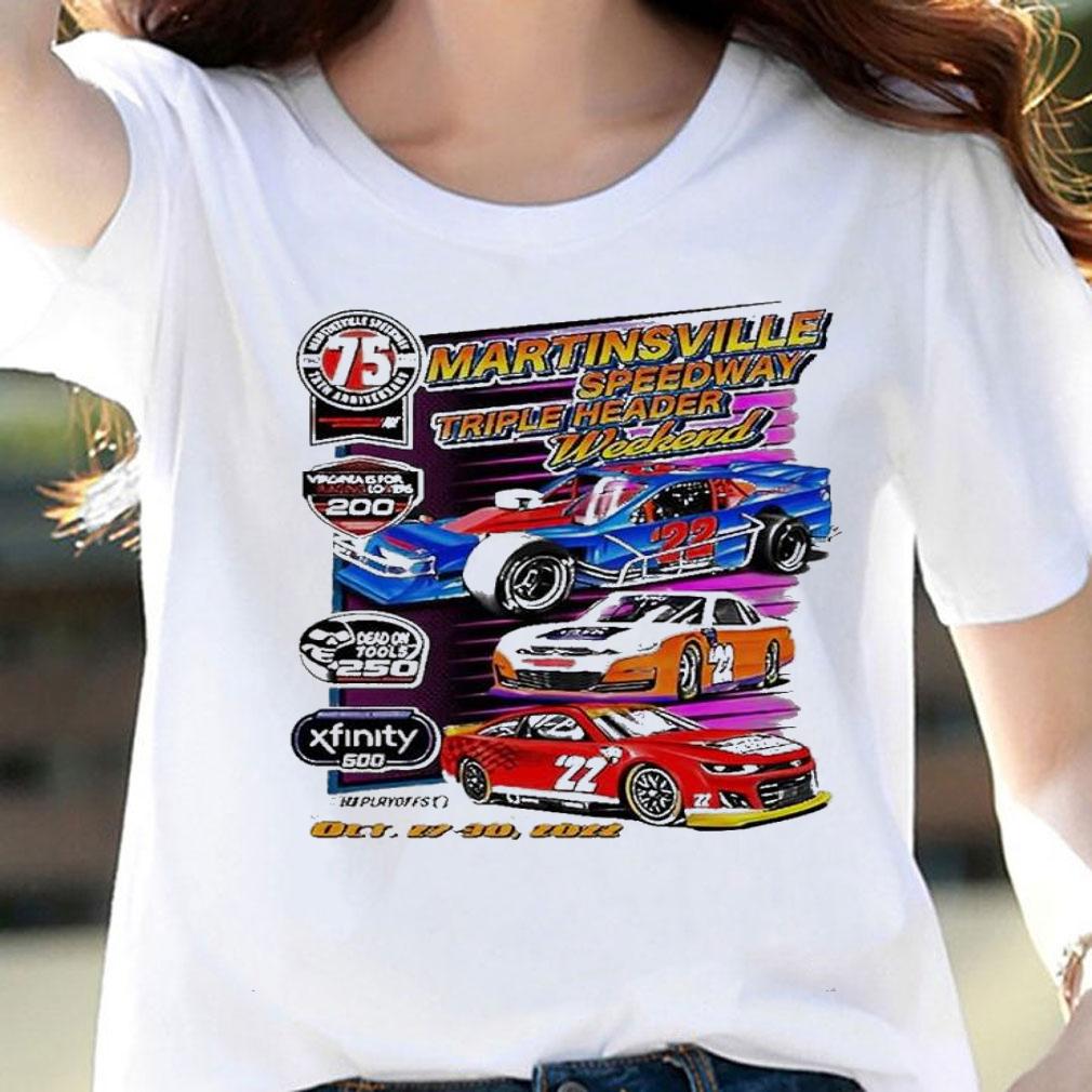 2022 Martinsville 75th Anniversary Triple shirt t-shirt