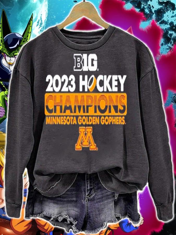 Minnesota Golden Gophers Big 2023 Hockey Champions Shirt t-shirt sweatshirt