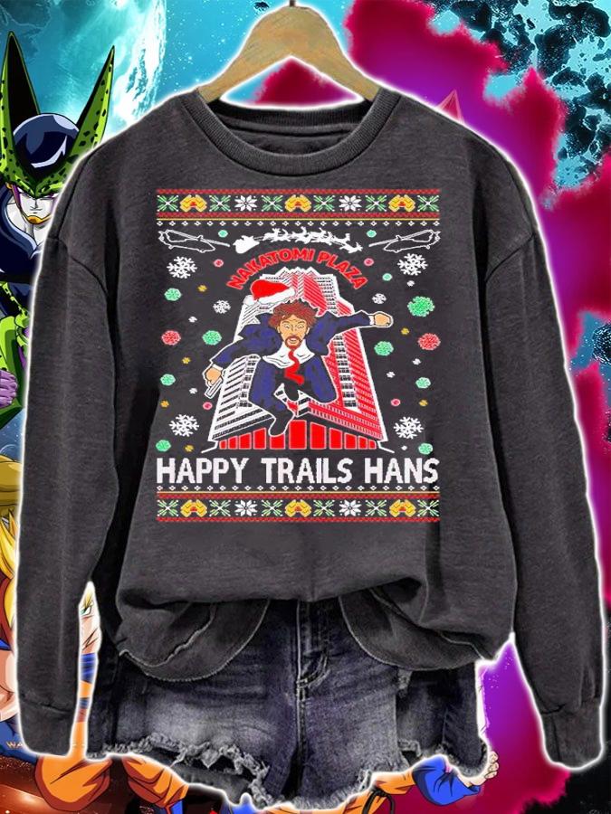 Nakatomi Plaza Happy Trails Hanz Ugly Christmas shirt t-shirt sweatshirt