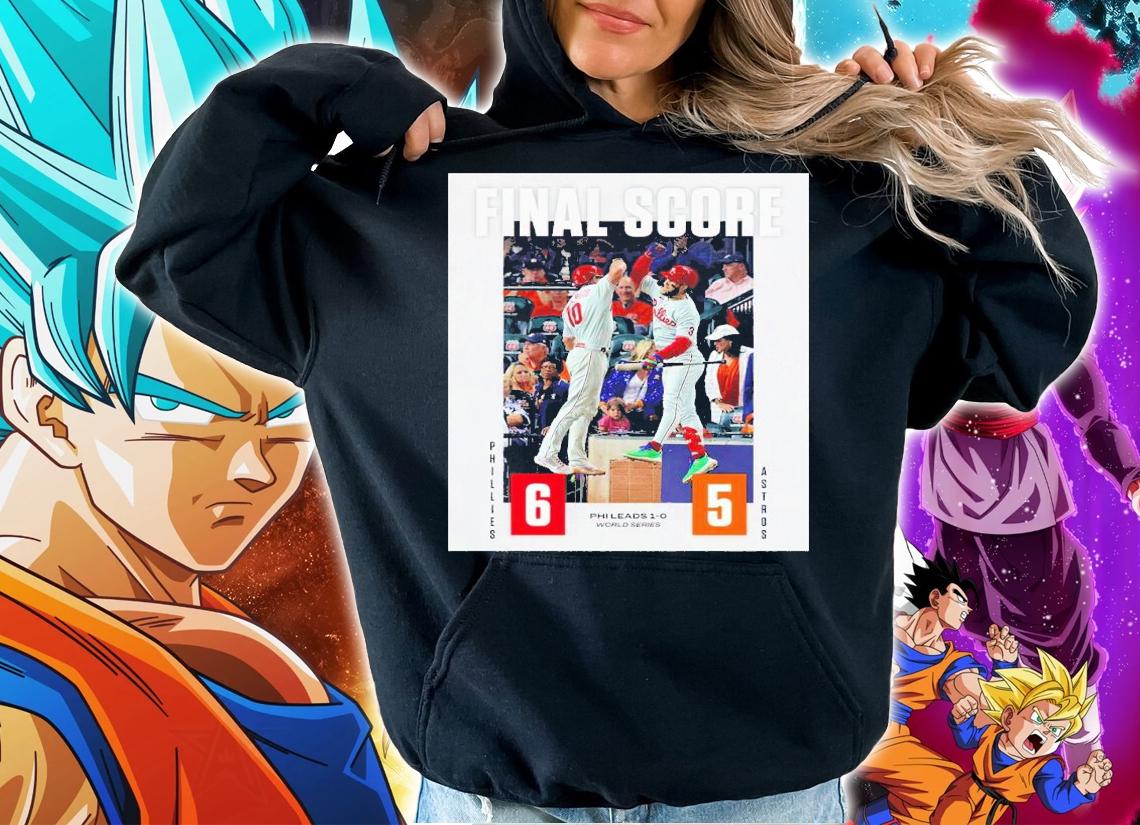 Phillies vs Astros final score poster shirt t-shirt hoodie