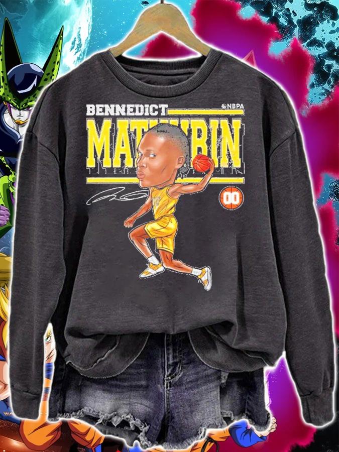 Bennedict Mathurin Indiana Cartoon Basketball Signature Shirt t-shirt sweatshirt