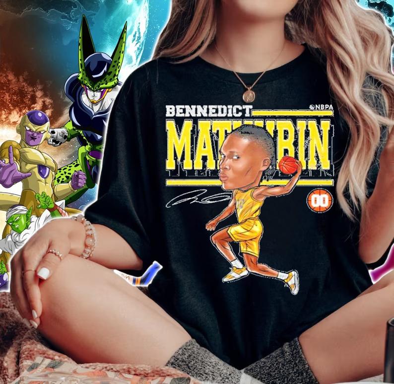 Bennedict Mathurin Indiana Cartoon Basketball Signature Shirt t-shirt woman shirt