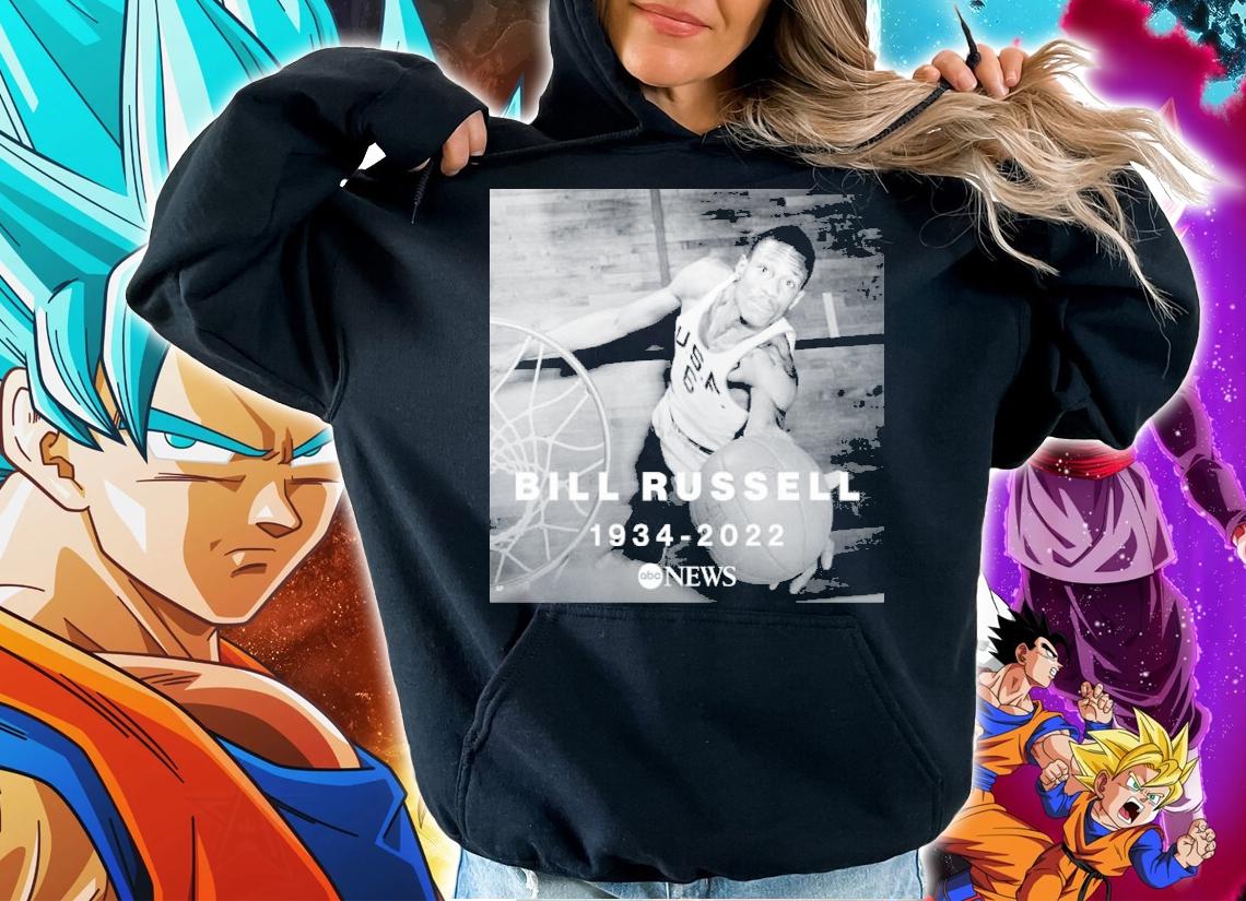 RIP Bill Russell Thanks Memory 1934-2022 Shirt t-shirt hoodie
