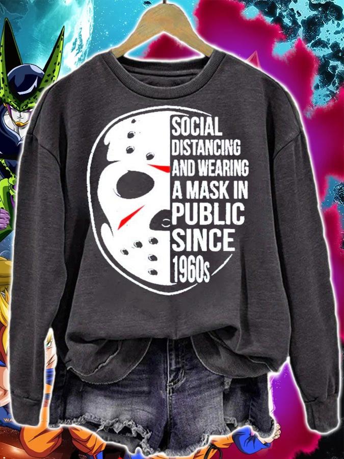 Social Distancing And Wearing Mask Since 1960 Halloween T-Shirt t-shirt sweatshirt