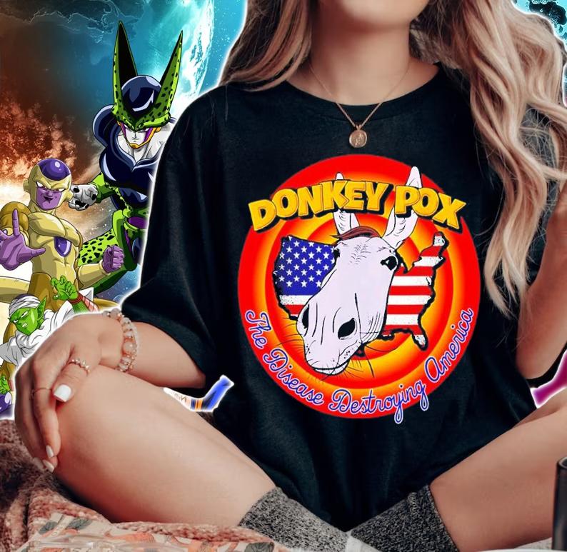 The Disease Destroying America Funny Vintage Donkey Pox shirt t-shirt
