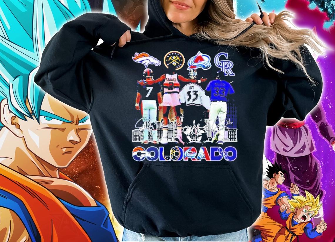 Colorado Sports Teams Elway English Roy And Walker Signatures Shirt t-shirt hoodie