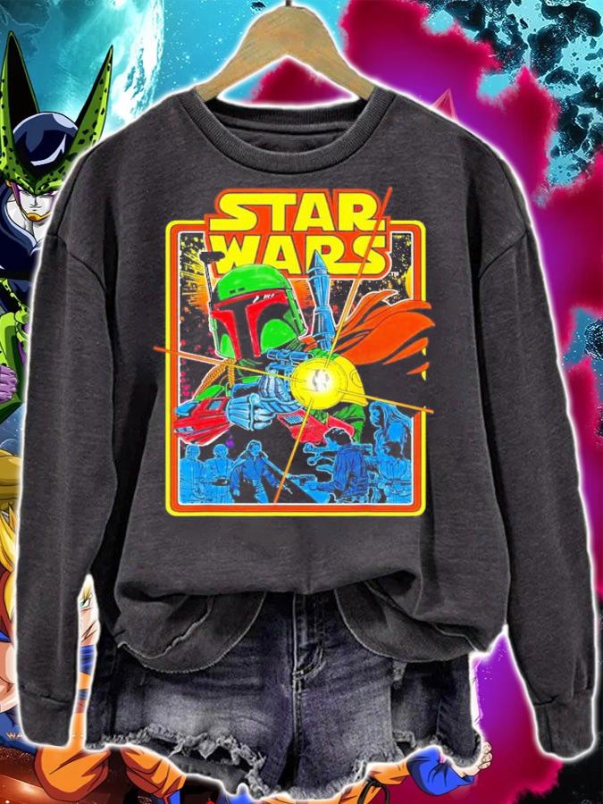 Comic Boba Fires Star Wars Graphic Shirt t-shirt sweatshirt