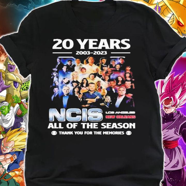 20 Years 2003 2023 NCIS Los Angeles New Orleans All Of The Season Shirt t-shirt shirt