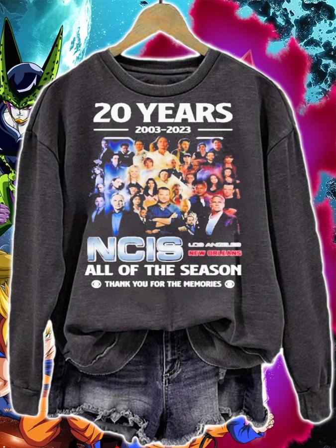 20 Years 2003 2023 NCIS Los Angeles New Orleans All Of The Season Shirt t-shirt sweatshirt