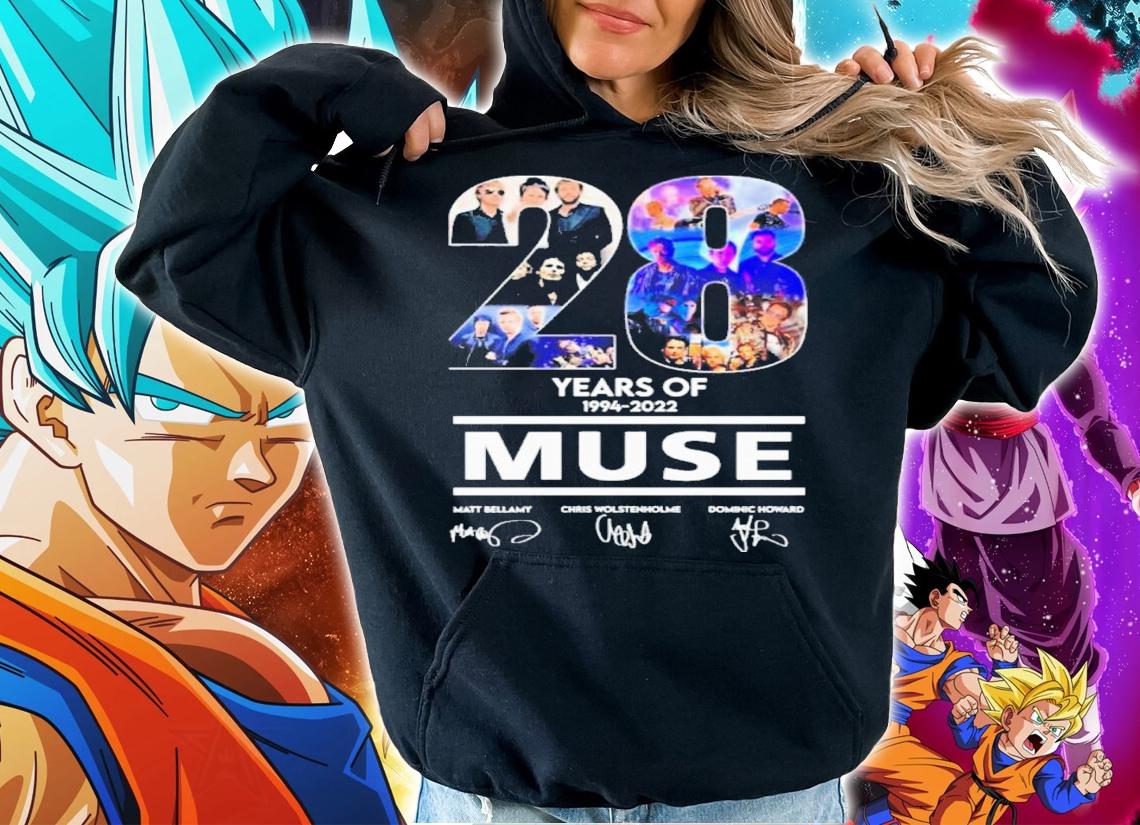 28 Years Of Muse 1994-2022 Signatures Shirt t-shirt hoodie