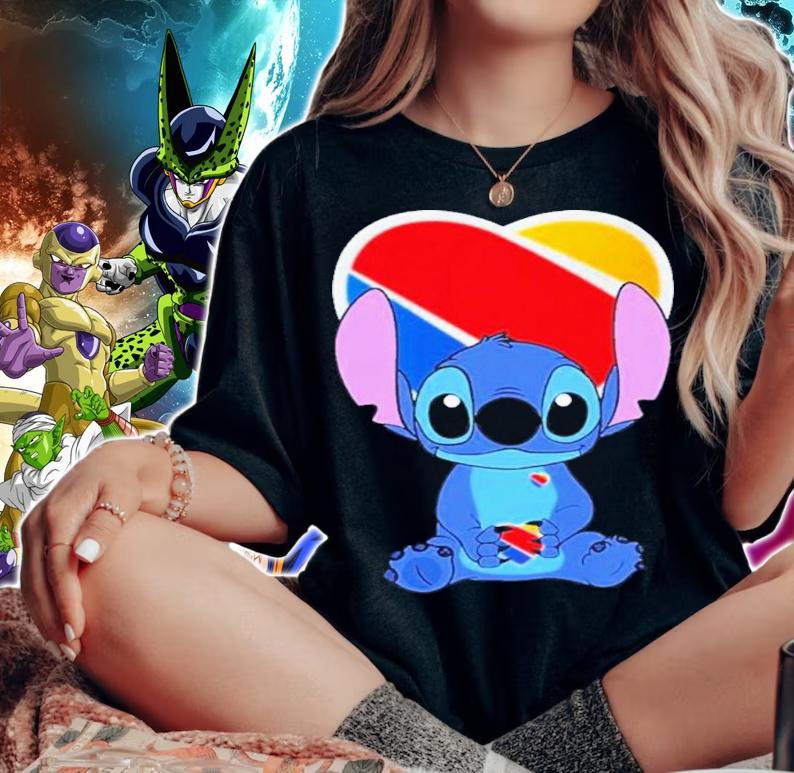 Baby Stitch Hug Southwest Airlines Shirt t-shirt woman shirt