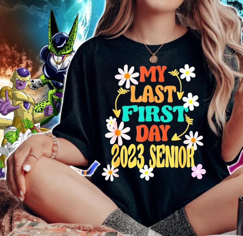 Back To School My Last First Day Senior 2023 T-Shirt t-shirt woman shirt