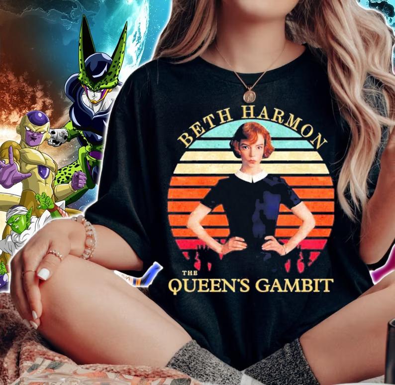 Beth Harmon The Queen's Gambit Vintage T-Shirt t-shirt woman shirt