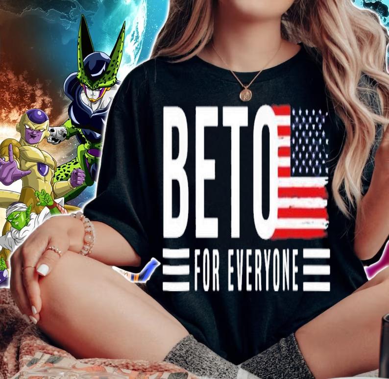 Beto For Everyone American Flag T-Shirt t-shirt woman shirt