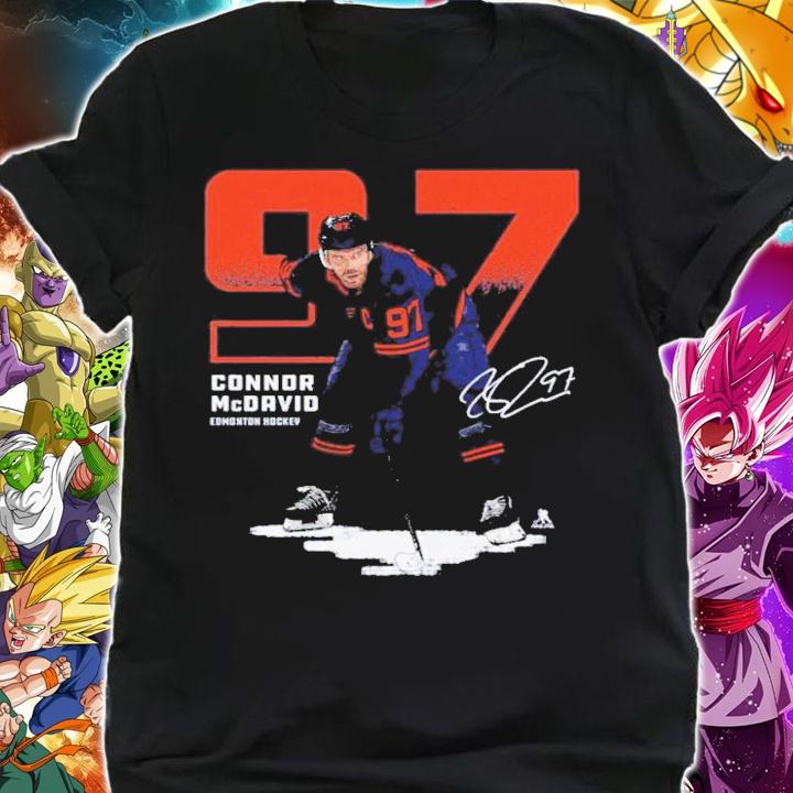 Connor McDavid Edmonton Outline Hockey Signatures Shirt t-shirt shirt