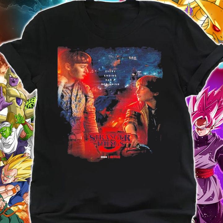 Stranger Things 5 Every ending has a beginning shirt t-shirt shirt