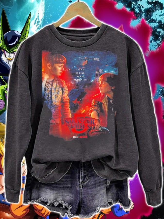 Stranger Things 5 Every ending has a beginning shirt t-shirt sweatshirt
