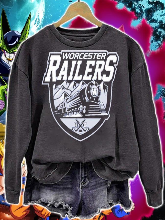 Echl Worcester Railers Hockey Logo 2022 T-Shirt t-shirt sweatshirt