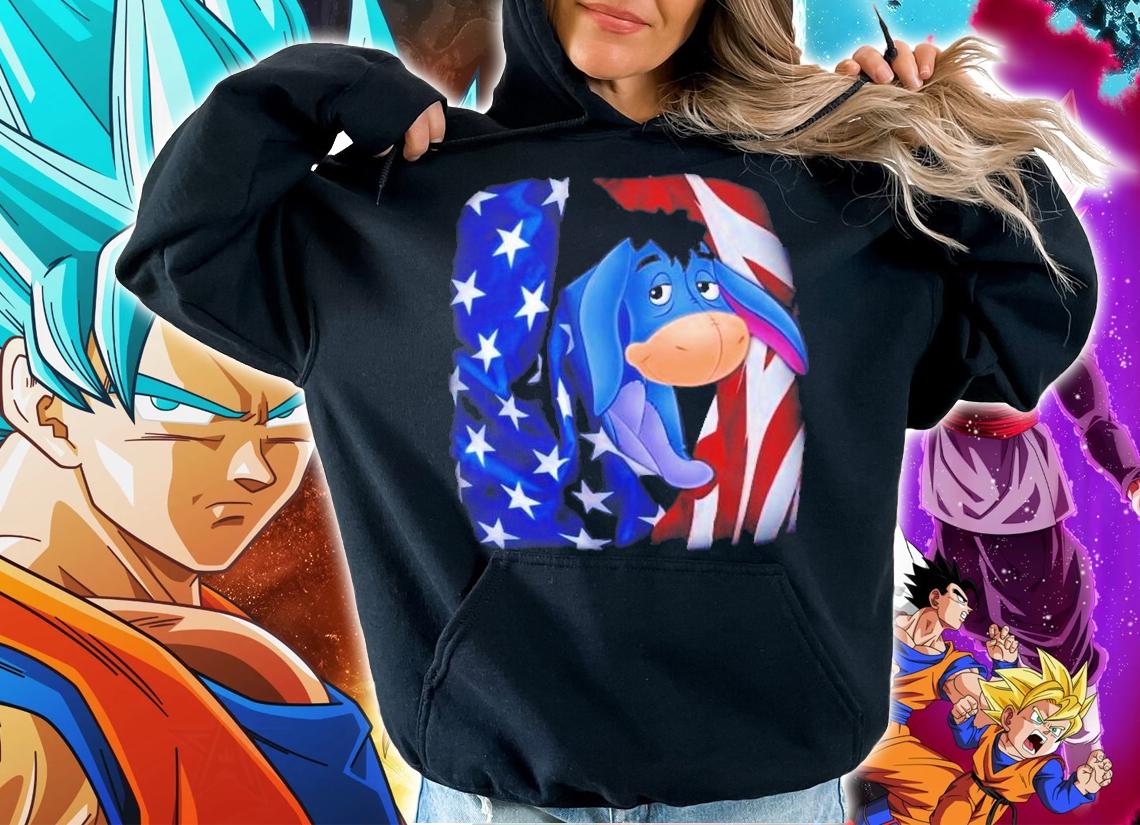 Eeyore Flag American 4th Of July Colorful Disney Graphic Cartoon T-Shirt t-shirt hoodie