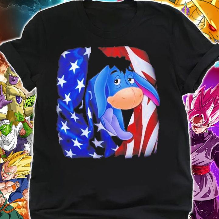 Eeyore Flag American 4th Of July Colorful Disney Graphic Cartoon T-Shirt t-shirt shirt