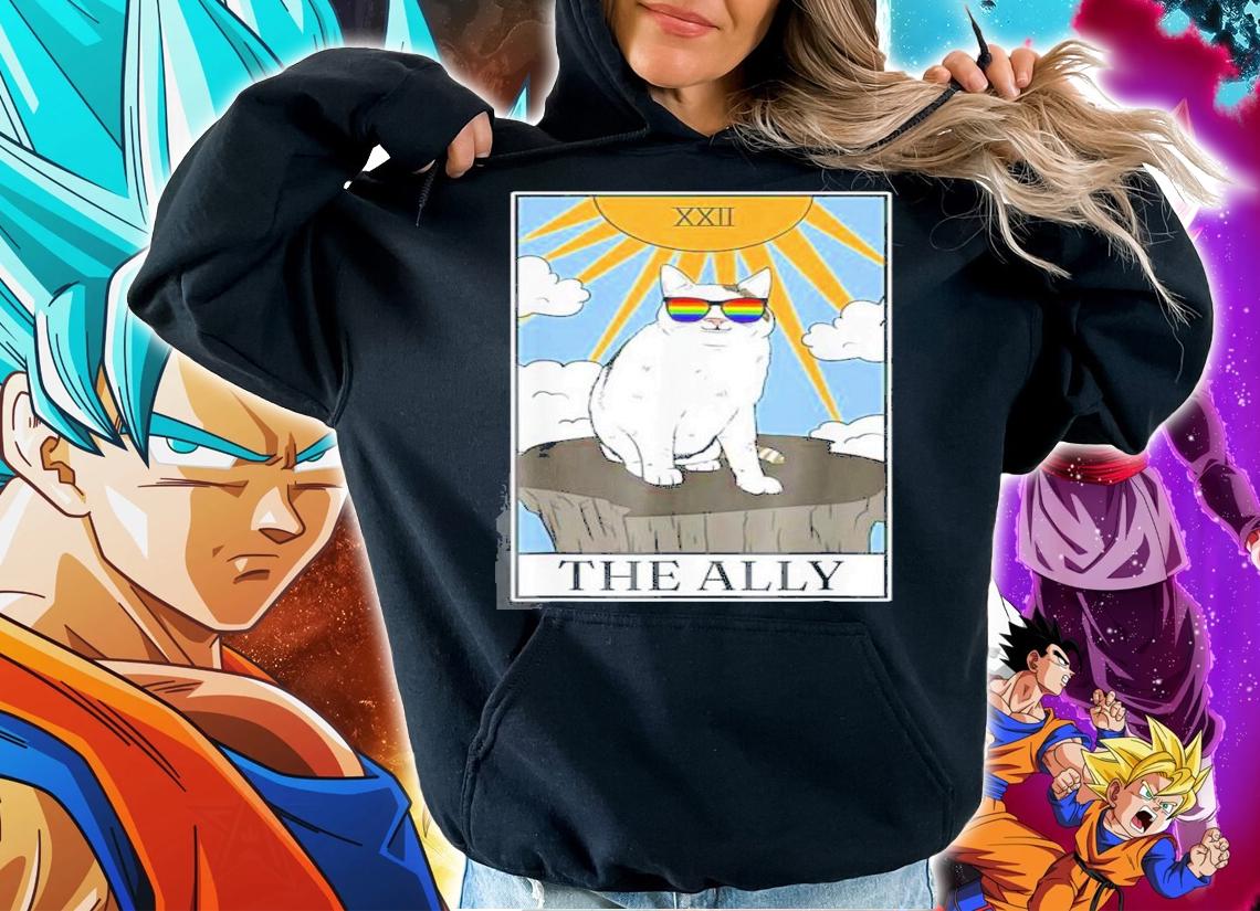 Gay Pride Pride Sunglasses Ally Cat Tarot Card T-Shirt t-shirt hoodie