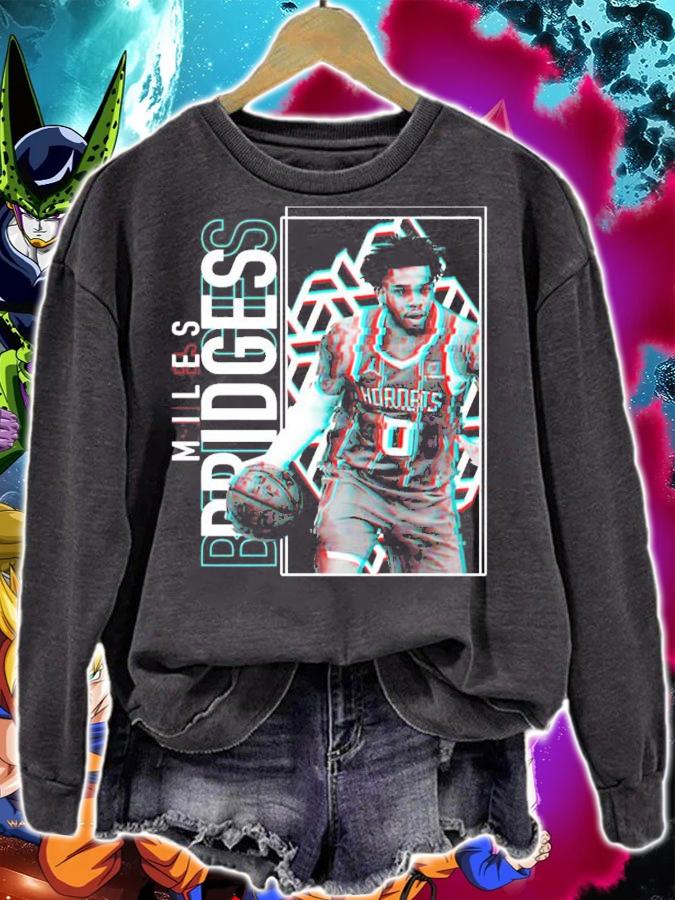 Glitch Miles Bridges Basketball Graphic T-Shirt t-shirt sweatshirt