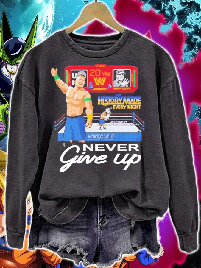 John Cena WWE 20 Years Never Give Up t-shirt sweatshirt