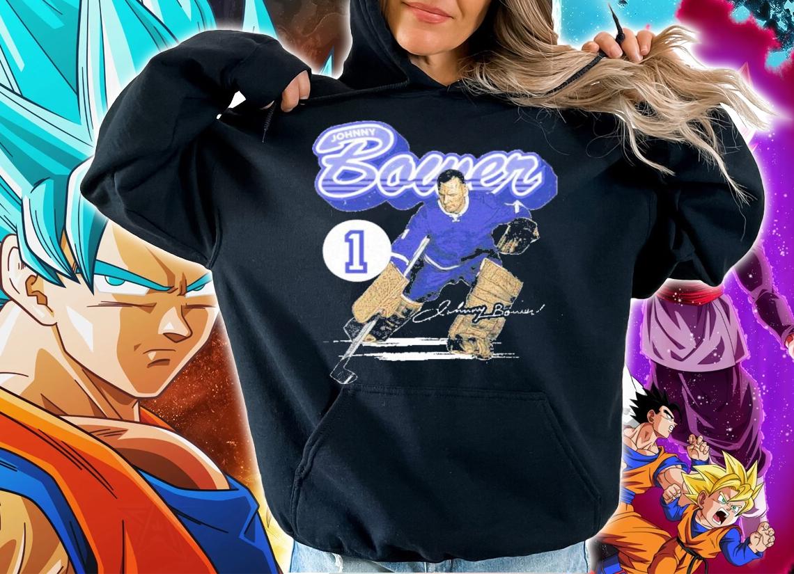 Johnny Bower Toronto Retro Script Hockey Signatures Shirt t-shirt hoodie