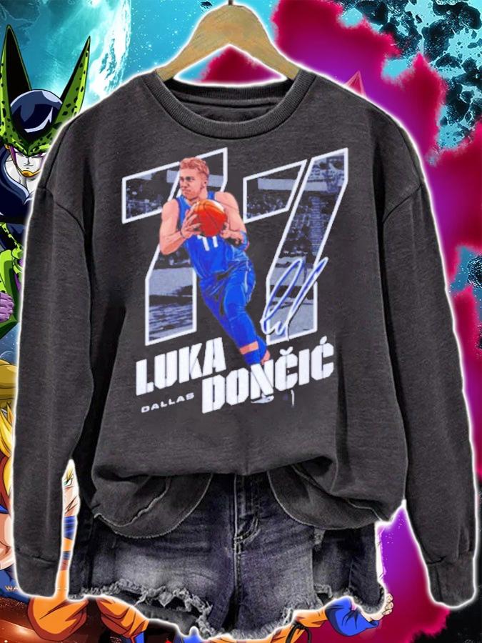 Luka Doncic 77 Dallas Basketball Signatures Shirt t-shirt sweatshirt