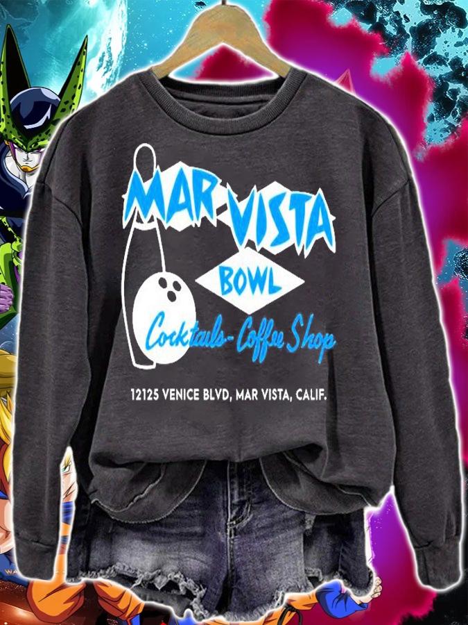 Mar Vista Bowl Los Angeles CA Vintage Bowling Alley T-Shirt t-shirt sweatshirt