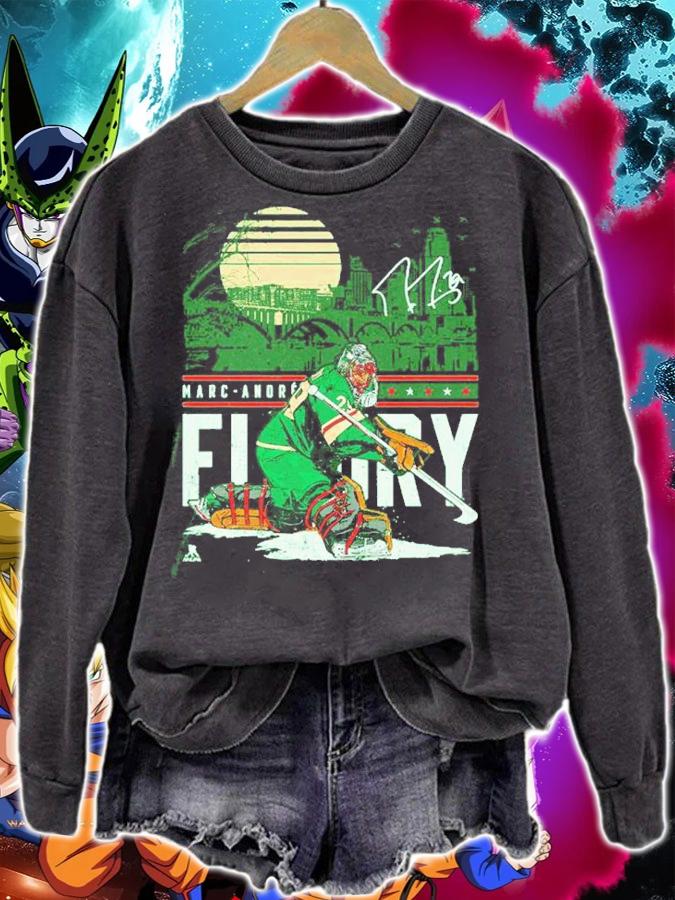 Marc-Andre Fleury Minnesota City Skyline Hockey Signature Shirt t-shirt sweatshirt