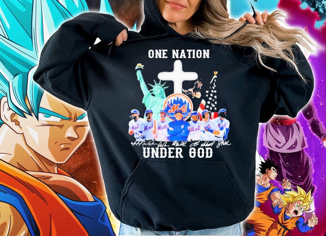 One Nation Under God New York Mets 2022 Signatures T-Shirt t-shirt hoodie
