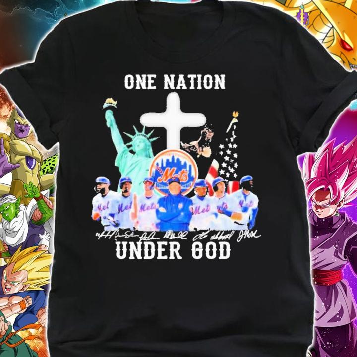 One Nation Under God New York Mets 2022 Signatures T-Shirt t-shirt shirt