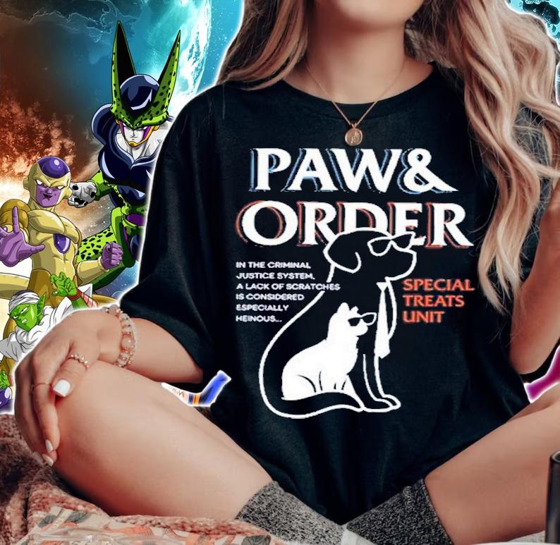Paw And Order Special Feline Unit Pets Training Dog And Cat T-Shirt t-shirt woman shirt