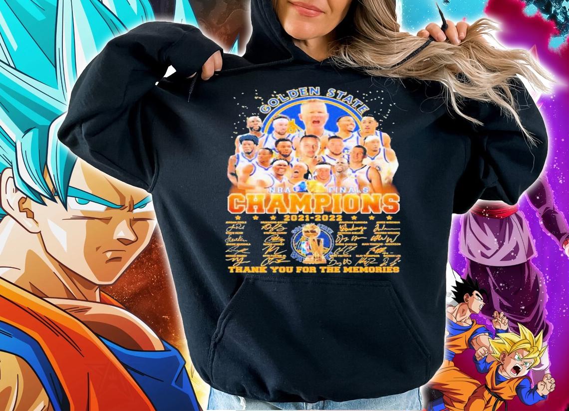 NBA Finals Champions Golden State Warriors Team Signatures Thank You For The Memories t-shirt hoodie